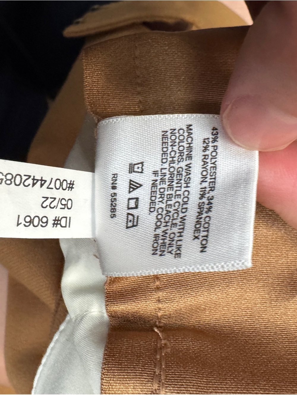 Express Women’s Flare Leg Pants in Camel - Picture 7 of 10